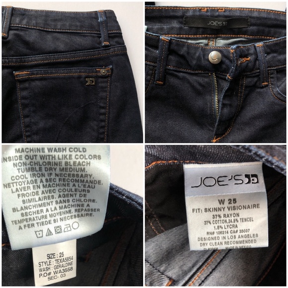 JOE'S JEANS | Skinny Visionaire Jeans | Size 25 - Picture 4 of 8